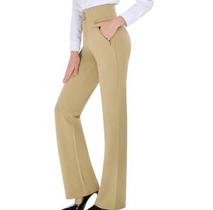Nouveau pantalon large tendance pour femme, taille haute, respirant, pour le travail, OEM ODM - Product Image 5