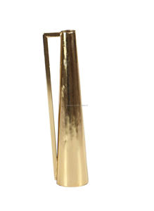 S/2 Gold Metal <b>Vases</b> With Handles <b>Small</b> Flower <b>Vase</b> Set of 2 Taper <b>Vase</b> for Wedding Table Centerpiece Decorations, Home Decor - Product Image 3