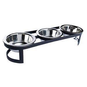 Juego de tazones para perros fáciles de limpiar, soporte moderno para servir comida para mascotas, comedero elevado para mascotas, soporte estable para tazones de perros - Product Image 1