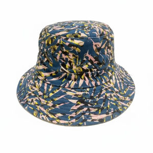 Nuevo Sombrero de Pescador Unisex de Lino y Algodón con Bloques de Color, Estilo Urbano Moderno, Personalizado con Piel Sintética, para Verano y Exteriores, Talla Única - Product Image 1