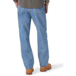 Jeans de Mezclilla de Alta Calidad para Hombre, Corte Recto, Color Azul Claro, Cintura Media, Ajuste Regular, Algodón, Estilo Casual de Primavera 2026 - Product Image 6
