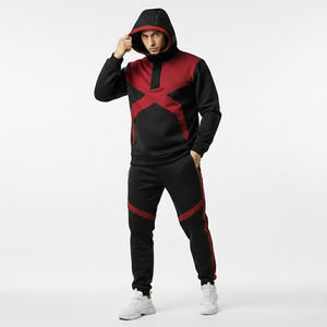 Chándal deportivo para hombre de tela transpirable y elástica de alta calidad, chándal para gimnasio, chándal para correr y fitness en venta. - Product Image 1