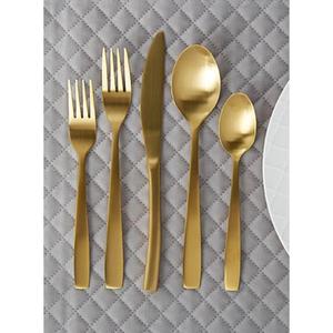 Ensemble de couverts en acier inoxydable poli miroir, argent et or, 3 pièces (cuillère, fourchette, couteau) pour mariage, dîner, usage alimentaire. - Product Image 6