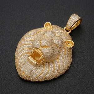 Collier avec pendentif personnalisé en lettres graffiti hip-hop, serti de pierres CZ, bijoux bling pour hommes - Product Image 4