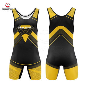 Venta al por Mayor de Singletes de Lucha Unisex para Adultos, 100% Poliéster, con Impresión por Transferencia de Calor Personalizada, Servicio OEM - Product Image 1