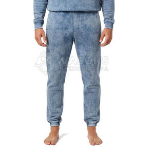 Pantalones deportivos ajustados para gimnasio, entrenamiento, correr y ropa de calle para hombre, pantalones deportivos con lavado ácido, pantalones deportivos de moda. - Product Image 2