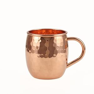 Hammered Copper <b>Mug</b> Round Vintage Style Durable Metal Drinkware Copper bulk supply Copper wholesale India Copper export India - Product Image 6