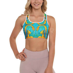 Soutien-gorge de sport respirant UPF 50 personnalisé avec impression de logo sur mesure, idéal pour les clubs, les équipes et les amateurs de plein air - Product Image 4