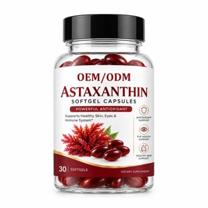 Capsules d'astaxanthine de haute qualité 12 mg, complément naturel d'astaxanthine, antioxydant premium en gélules pour hommes et femmes - Product Image 1
