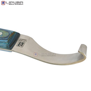 Cuchillo Afilado para Pezuñas de Ganado, Mango de Madera, Hoja Duradera para Cortar Patas de Toro, Recortador para Ganado Lechero, Equipo Veterinario OEM ODM - Product Image 2