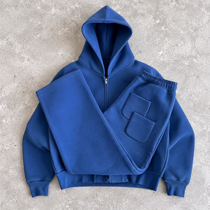 Conjunto Deportivo para Hombre al por Mayor en Europa, 350 GSM, Felpa Francesa, Corte Atlético, Conjunto Combinado para Compradores de Ropa - Product Image 5