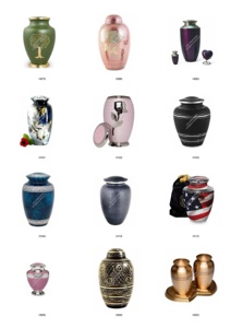 Urnes en métal crémation enterrement souvenir cendres humaines conteneur pot urnes en aluminium urnes funéraires grande taille moyenne petite - Product Image 3