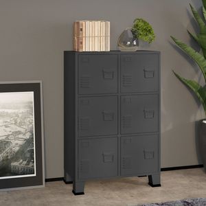 29.5 industriale in metallo antracite \ "x15.7 \" x45.3 \ "per l'organizzazione domestica - Product Image 1