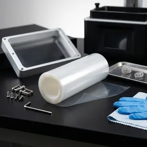 ฟิล์ม FEP ใสสำหรับเครื่องพิมพ์ UV 3D เครื่องพิมพ์เครื่องประดับ DLP SLA LCD ฟิล์ม FEP แบบไม่ใช้กาว - Product Image 1