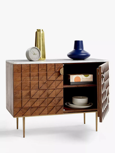 Armoire de rangement extensible multifonction en bois massif de style farmhouse pour salon et organisation hospitalière - Product Image 5