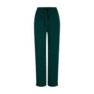 Women's Medical <b>Scrub</b> Suit Set Short Sleeve Top Straight Leg Pants Polyester/Cotton Healthcare Hospital Clinic Nursing Workwear - Product Image 4