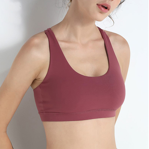 2026 Hot Sale High Quality Women's Breathable Plus Size Gym Fitness Yoga Sports Bra One Shoulder Backless Crop Top Front Logo - Product Image 4