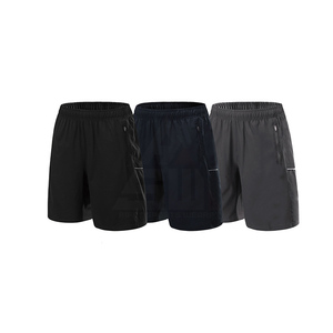 Shorts de plage pour hommes, brillants, avec logo sur le devant, coupe ample, 100% coton, légers, écologiques, taille élastique, décontractés, sportifs, séchage rapide - Product Image 1