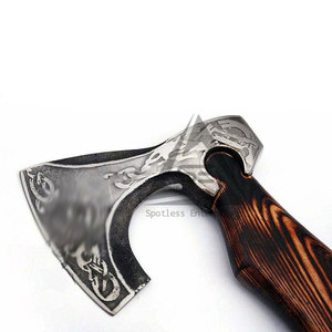 Professional High Quality Bearded <b>Axe</b> with Wood <b>Handle</b> for Cutting & Woodworking Outdoor & Hunting Use 3-Year Warranty - Product Image 5