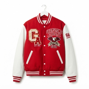 Veste universitaire personnalisée, veste bomber traditionnelle à boutons pression pour hommes et femmes - Product Image 2