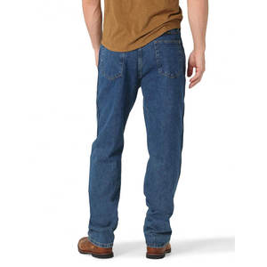 Jeans de Mezclilla de Corte Recto para Hombre, Ecológicos, 100% Algodón, Cintura Media, Transpirables y Lavables, Ropa Casual de Calle, Moda Diaria - Product Image 4