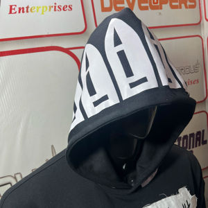 Sudadera con capucha completa para hombre, con logo personalizado, de algodón French Terry, estampado en relieve, de alta calidad, gruesa, estilo vintage, con cremallera y efecto lavado ácido. - Product Image 1