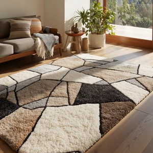 Multicolor hand tufted wool high quality modern pattern handmade Eco friendly shape <b>rug</b> for Living room kids hotels office - Product Image 2