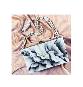 Indian <b>Pink</b> Resin Clutch With Beautiful Stones for Gorgeous Ladies Sling Bag Hand <b>Purse</b> Top Demanding BY MULTI CRAFT - Product Image 4