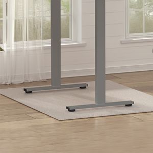 Electric Home <b>Office</b> <b>Computer</b> Workstation Adjustable Height Standing Desk with Two-Piece 55 X Tabletop Sit Stand Desk - Product Image 5