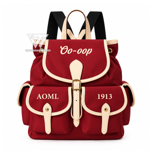 Delta grec personnalisé | Sigma | Theta Sorority Vêtements Brodé En Cuir Garni Bellport Sac À Dos Femmes Collège Sac À Dos - Product Image 1