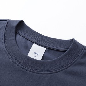 เสื้อยืดผู้ชายผ้าฝ้ายออร์แกนิค 100% น้ำหนัก 220 กรัม ทรงปกติ แบบถัก ขายส่ง เสื้อกีฬาลำลอง ลายตัวอักษรเรียบๆ ระบายอากาศได้ดี แห้งเร็ว - Product Image 4