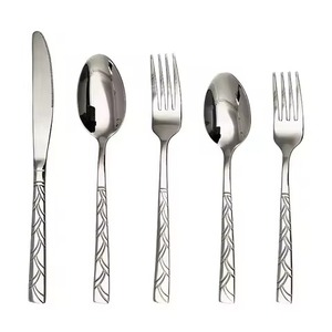 Ensemble de couverts en métal de qualité supérieure, accessoires de table élégants pour l'hôtellerie et les réceptions à domicile - Product Image 5