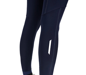 Pantalon de cyclisme pour homme, coupe ajustée, longueur longue, anti-humidité, en Spandex et Nylon, sans coutures, couleur unie, style adulte - Product Image 4