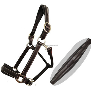 บังเหียนม้าหนังบุขนสัตว์หรูหรา สายรัดศีรษะนุ่ม อุปกรณ์ขี่ม้า - Product Image 4