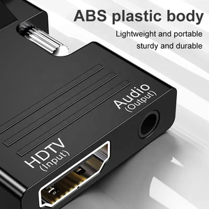 Adaptateur VGA avec câble audio 3,5 mm, convertisseur Full HD 1080P, gaine en PVC, blindage tressé, Plug & Play pour PC, ordinateur portable, projecteur - Product Image 3