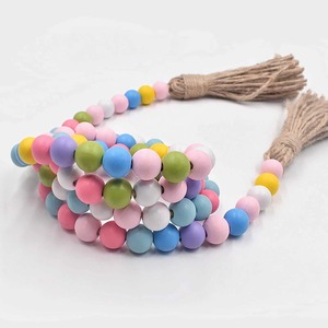 Most Selling Handmade <b>Wooden</b> Bead Garlands <b>Rustic</b> Home Decor for Wall Hanging and Table Styling Available For Sale - Product Image 4