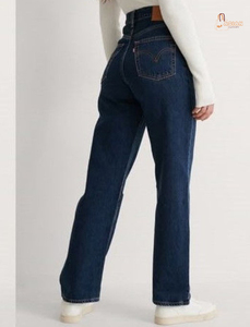 Jeans de mezclilla para mujer de cintura media, elásticos, transpirables, de algodón, estilo vintage oscuro, casuales, rectos, para verano, al mejor precio al por mayor - Product Image 2