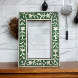 Cadre photo en os incrusté de qualité supérieure, fait main, artistique, pour décoration intérieure, support photo pour table, chambre, salon - Product Image 6