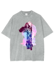 Camiseta Unisex Vintage Lavada Personalizada – Estilo Retro Envejecido con Estampado Digital, Camiseta Oversize de Streetwear - Product Image 5