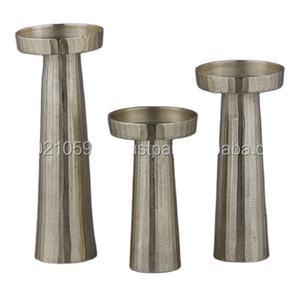 Portavelas de Metal con acabado de oro antiguo, diseño de bola de forma redonda, calidad Premium para decoración del hogar, Juego de 3 - Product Image 3