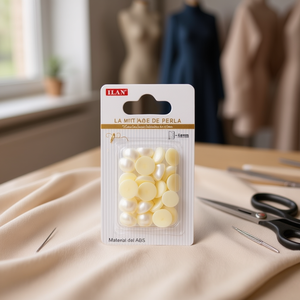 Perle Semisferiche Ilan 12mm in Materiale ABS per Decorazioni di Abbigliamento - Product Image 2