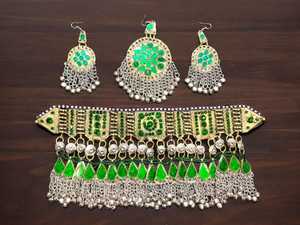 OEM Service Personalized <b>Top</b> Trending Afghan Necklace Sets With Earrings Affordable Price Afghani Jewellery for Girls & Women - Product Image 4