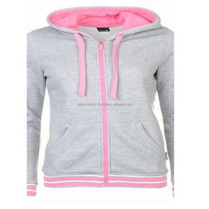 Sudadera con capucha de algodón de rizo francés GSM 400 de gran tamaño para mujer Sudadera con cremallera de alta calidad con decoración de lentejuelas y logotipo frontal - Product Image 3