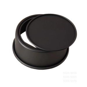 Moule à pâtisserie en alliage d'aluminium pour usage domestique, noir, 8 pouces de profondeur, revêtement anodisé dur, fond amovible, compatible four, pour la cuisine à domicile - Product Image 5