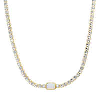 Collier chaîne cubaine en argent délicat avec moissanite taille émeraude, diamant de luxe pour homme et femme, cadeau de fiançailles, mariage