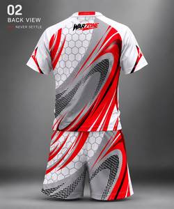 T-shirt sportif à manches courtes pour homme Warzone, imprimé par sublimation sur le devant, respirant, séchage rapide, tissu tricoté, coupe classique - Product Image 4