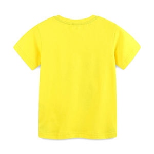 T-shirts à manches courtes pour enfants, impression de logo personnalisée, 100% coton, tissu épais, uni, pour bébés filles et garçons - Product Image 4