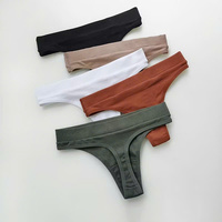 Set Bra & Thong Wanita Bersertifikat GOTS dari Katun Organik Alami - Nyaman Bebas Bahan Kimia Lembut Bernapas MOQ Rendah Kustomisasi Logo