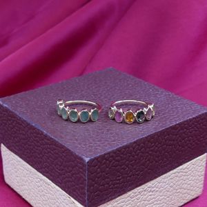 Wedding Wear 925 Sterling Silver Gold Plated Jewelry Emerald Gemstone Women Wear Classic <b>Couple</b> <b>Ring</b> - Product Image 6