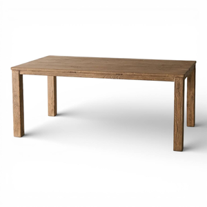 Conjunto de Comedor para Seis Personas con Madera Maciza de Teca, Rectangular y de Estilo Minimalista para Muebles de Hotel o Villa - Product Image 3